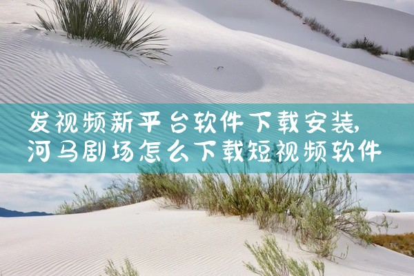 发视频新平台软件下载安装